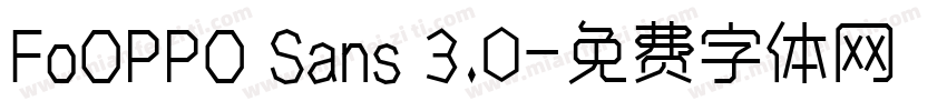 FoOPPO Sans 3.0字体转换